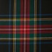 Stewart Black Lightweight Tartan Fabric By The Metre